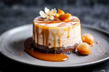 chocolate cake with cream