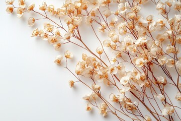 Elegant dried floral background created with Generative AI