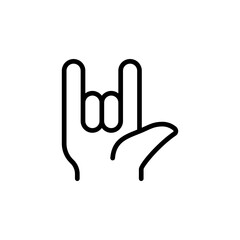 Love icon in thin line style vector illustration graphic design