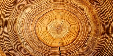 Naklejka premium Close-up of tree rings showing years of growth