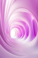 Fototapeta premium Abstract pink and white swirling tunnel of light.