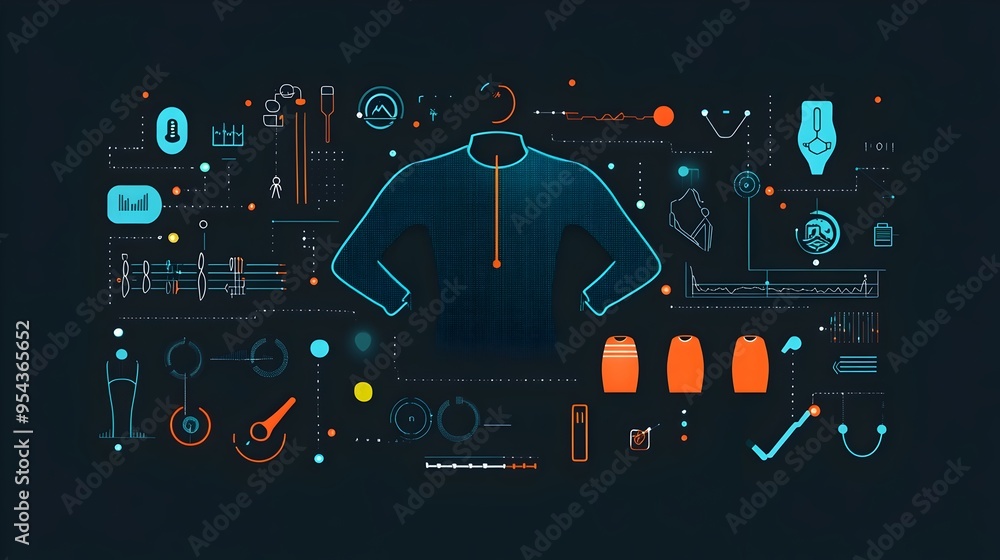 Poster innovative internet of things iot powered running accessories featuring embedded sensors for enhance