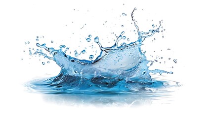 Obraz premium Water Splash with Droplets