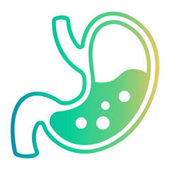 Obraz premium stomach Line Gradient Icon