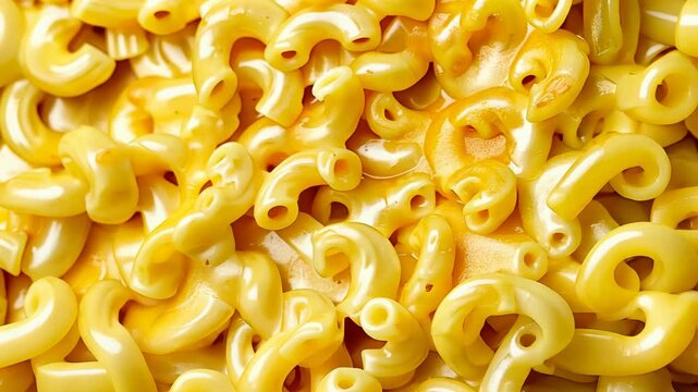 Creamy homemade macaroni and cheese prepared with elbow pasta and rich cheddar sauce in a cozy kitchen