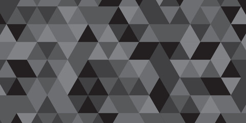 Fototapeta premium Abstract triangle black and gray style graphic polygon square gradient tile concept tile beautiful triangular retro web origami paper texture. 