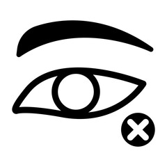 Blind icon vector illustration graphic design