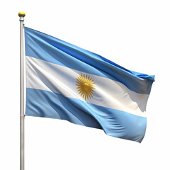Argentina flag hot ballon isolated