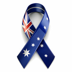 Fototapeta premium Australia flag hot ballon isolated