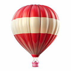 Obraz premium Austria flag hot ballon isolated