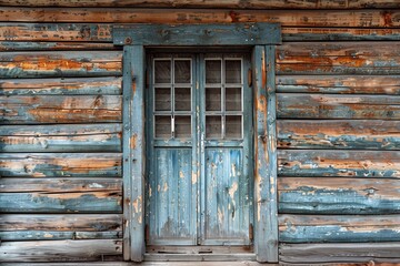 Classic timber paneling of a rural dwelling.