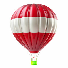 Fototapeta premium Austria flag hot ballon isolated