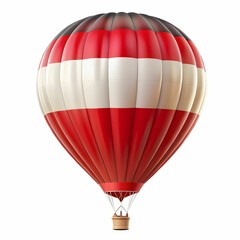 Naklejka premium Austria flag hot ballon isolated