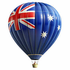 Australia flag hot ballon isolated