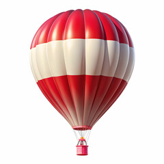 Obraz premium Austria flag hot ballon isolated