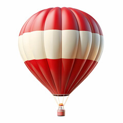 Austria flag hot ballon isolated