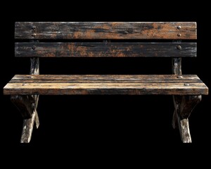 Rustic Wooden Bench, Solid and Weathered, Perfect for Outdoor Seating, Garden Decor, Backyard, Patio, Porch, Farmhouse Style, Country Living, Primitive Furniture, Vintage Look, Distressed Wood