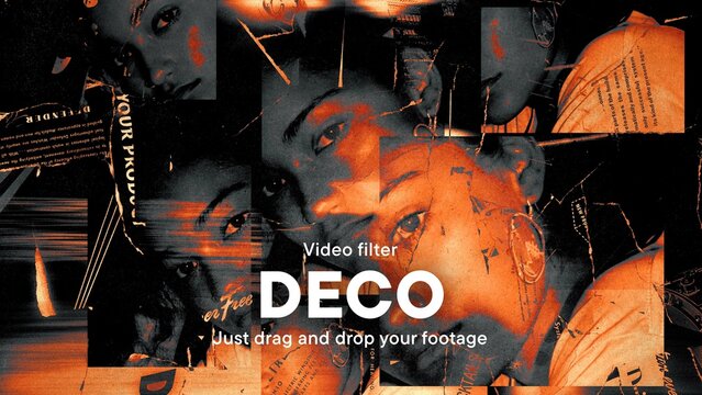 Abstract Video Filter Effect Template