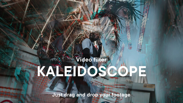 Kaleidoscope Video Filter Effect Template