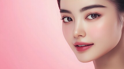 Fototapeta premium Smiling Korean face