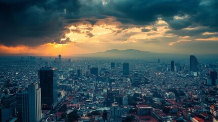 Fototapeta premium Mexico City's skyline