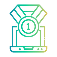 online contest Line Gradient Icon