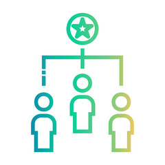 competitive Line Gradient Icon