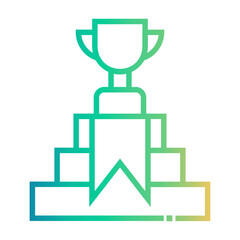 contest Line Gradient Icon