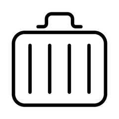 Briefcase icon in thin line style vector illustration graphic design