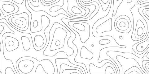 Gray line waves topographical design. Topography and geography map grid abstract backdrop. Topographic cartography. Geographic mountain relief. retro topographic map.