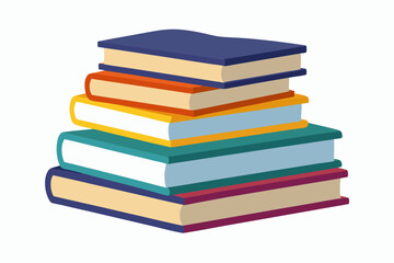 
stack of books vector illustration, Books icon

