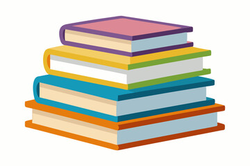 
stack of books vector illustration, Books icon

