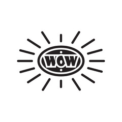 Wow logo icon