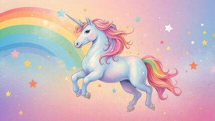 Unicorn Marble Galaxy Print pattern in repeat.Pastel clouds and sky with bokeh . Cute bright candy background . Concept for montage yours product or presentation for girl .Princess style.	
