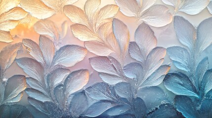 Intricate Frost Patterns on a Windowpane