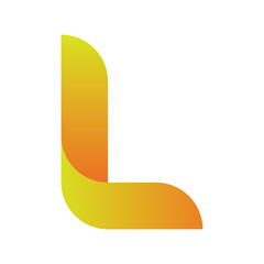 Print creative modern color full  L letter logo design