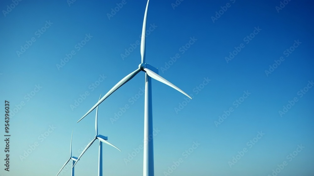 Poster Windmills for sustainable energy