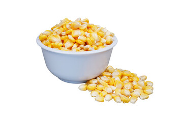Sweet corn seeds isolated transparent
