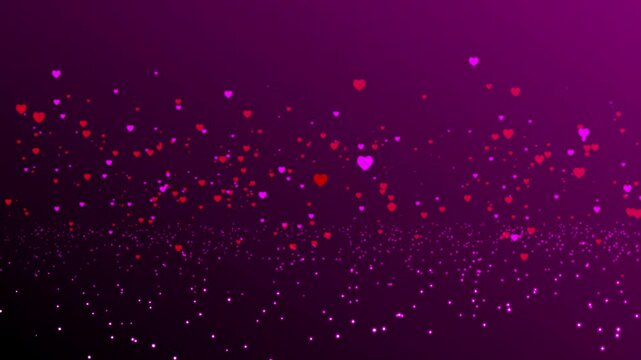 Red hart happy valentine day background