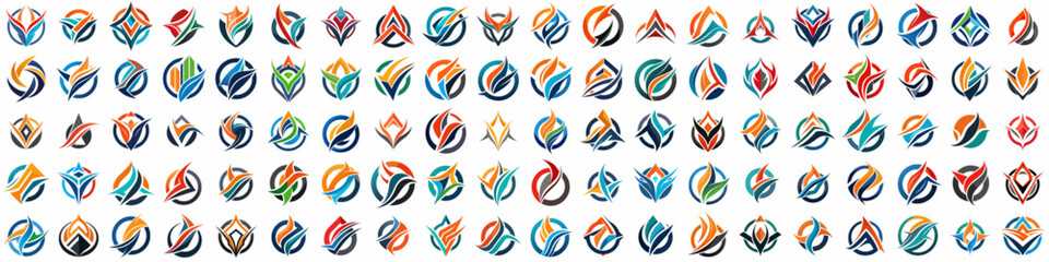 A set of Abstract company logo designs