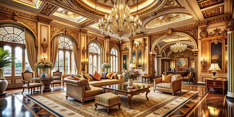 ornate elegant interior architecture