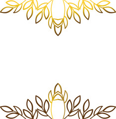 Luxury golden frame ornament