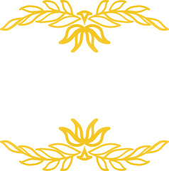 Luxury golden frame ornament