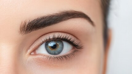 Obraz premium Eyebrows are neatly arranged,