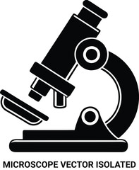 microscope isolated on white