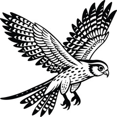 American Kestrel jumping