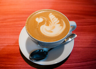 Café - capuchino - rojo 