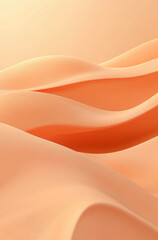 Pale Orange Background Featuring Abstract Style Flat Illustration for an Artistic Flair