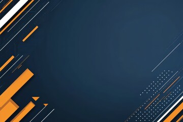 Fototapeta premium Modern Vector Background Geometric Blue and Orange Design