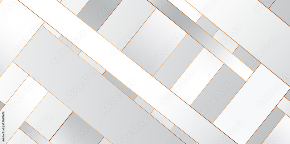 Poster white blue line cut paper abstract background. abstract template gradient geometric diagonal backgro